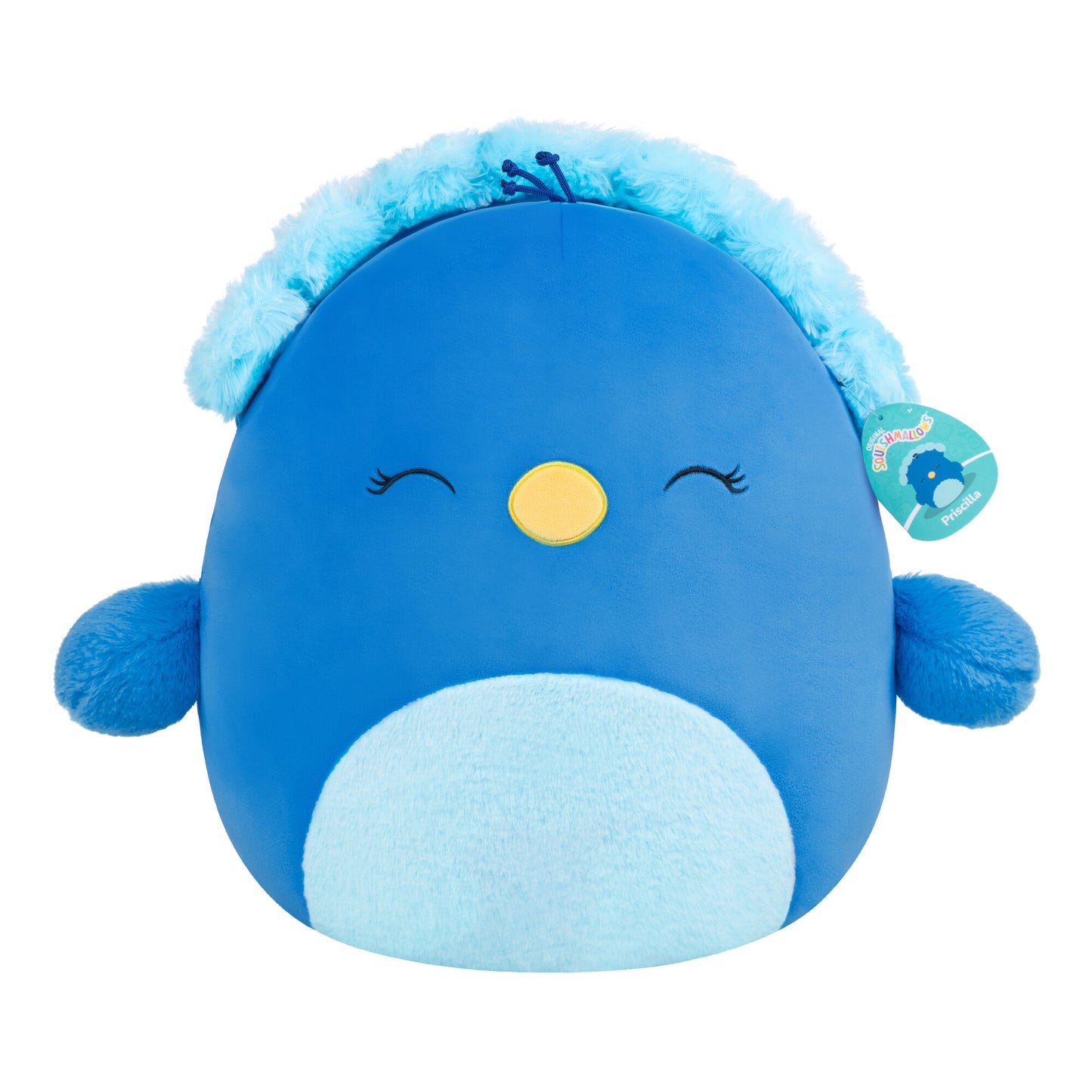 Priscilla the Blue Peacock with Fuzzy Belly ~ 16" Squishmallow Plush