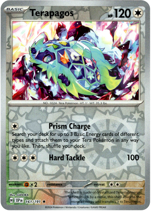 Terapagos 161/191 Reverse Holo | Surging Sparks | Pokemon Card