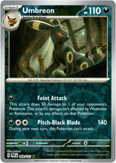 Umbreon 59/131 Reverse Holo | Prismatic Evolutions | Pokemon Card