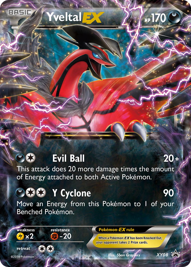 Yveltal-EX XY08/211 Promo | XY Black Star Promos | Pokemon Card