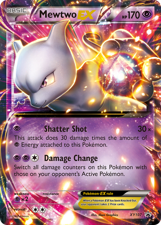 Mewtwo-EX XY107/211 Promo | XY Black Star Promos | Pokemon Card