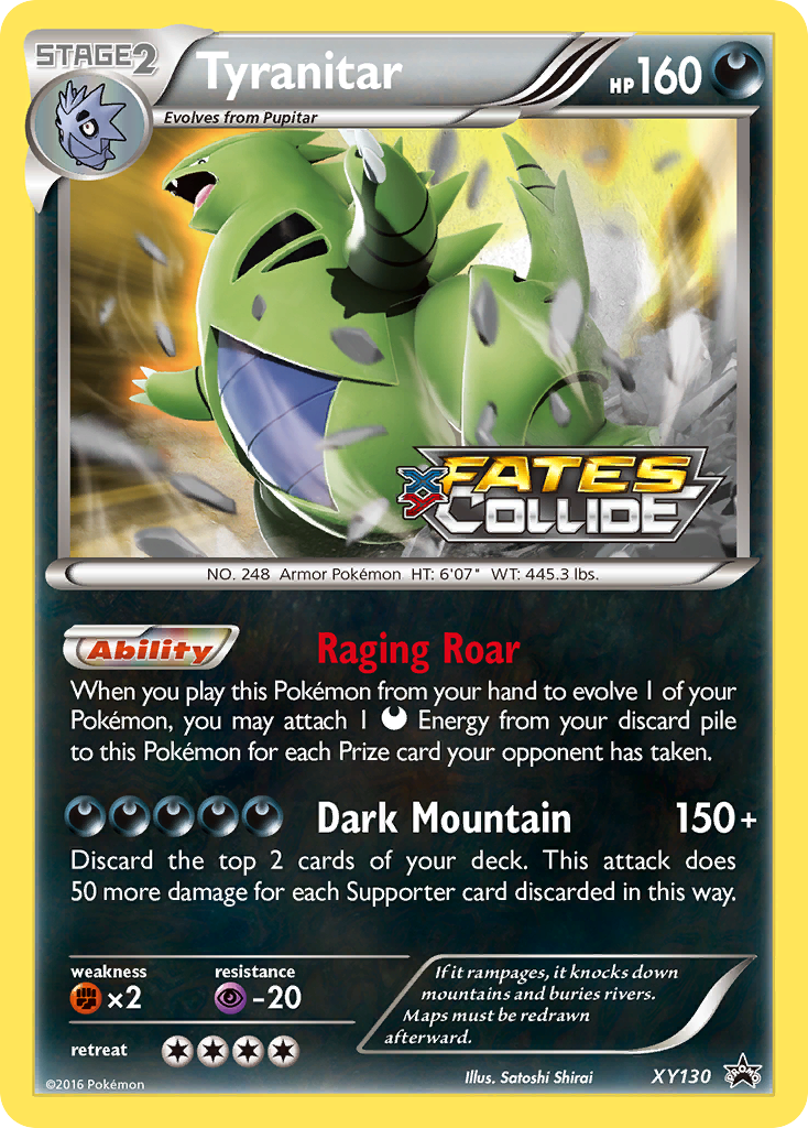 Tyranitar XY130/211 Promo | XY Black Star Promos | Pokemon Card