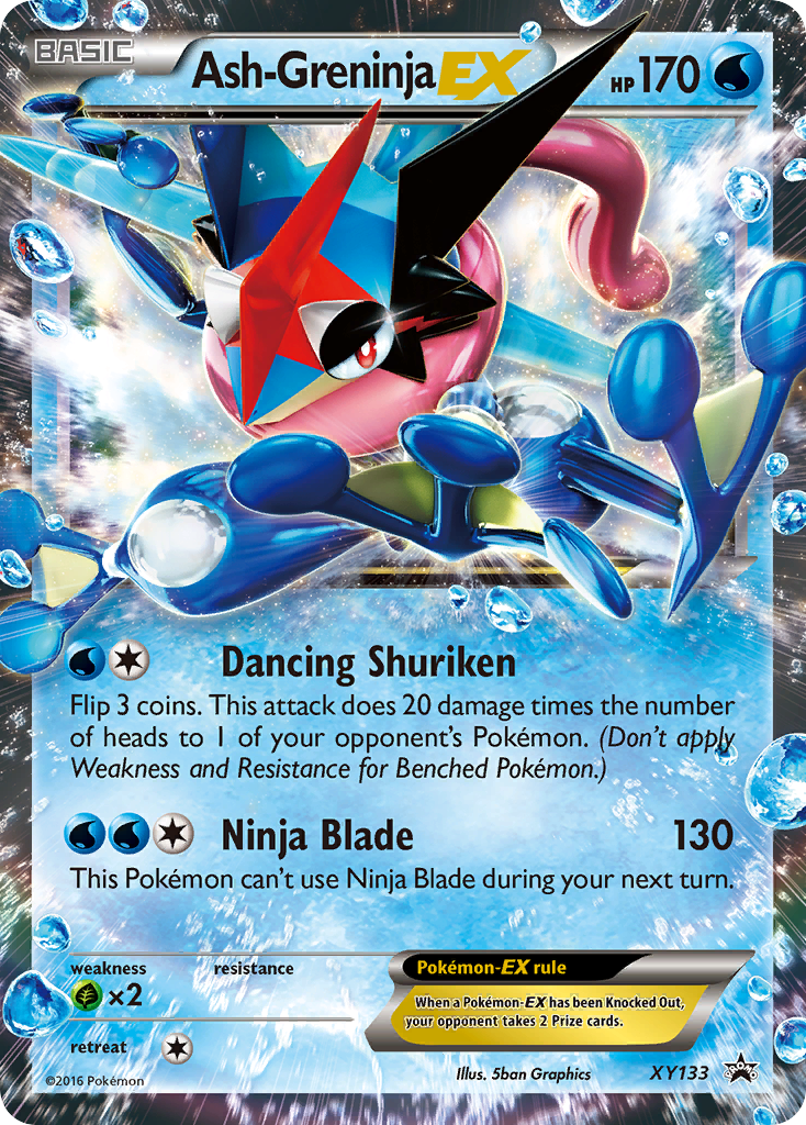 Ash-Greninja-EX XY133/211 Promo | XY Black Star Promos | Pokemon Card