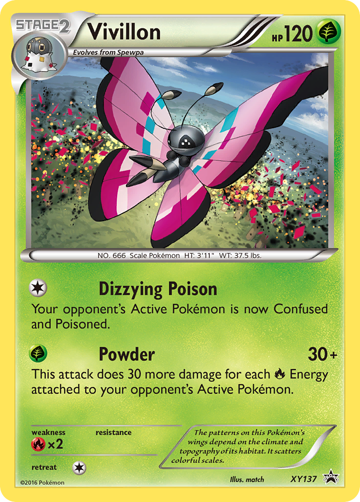 Vivillon XY137/211 Promo | XY Black Star Promos | Pokemon Card