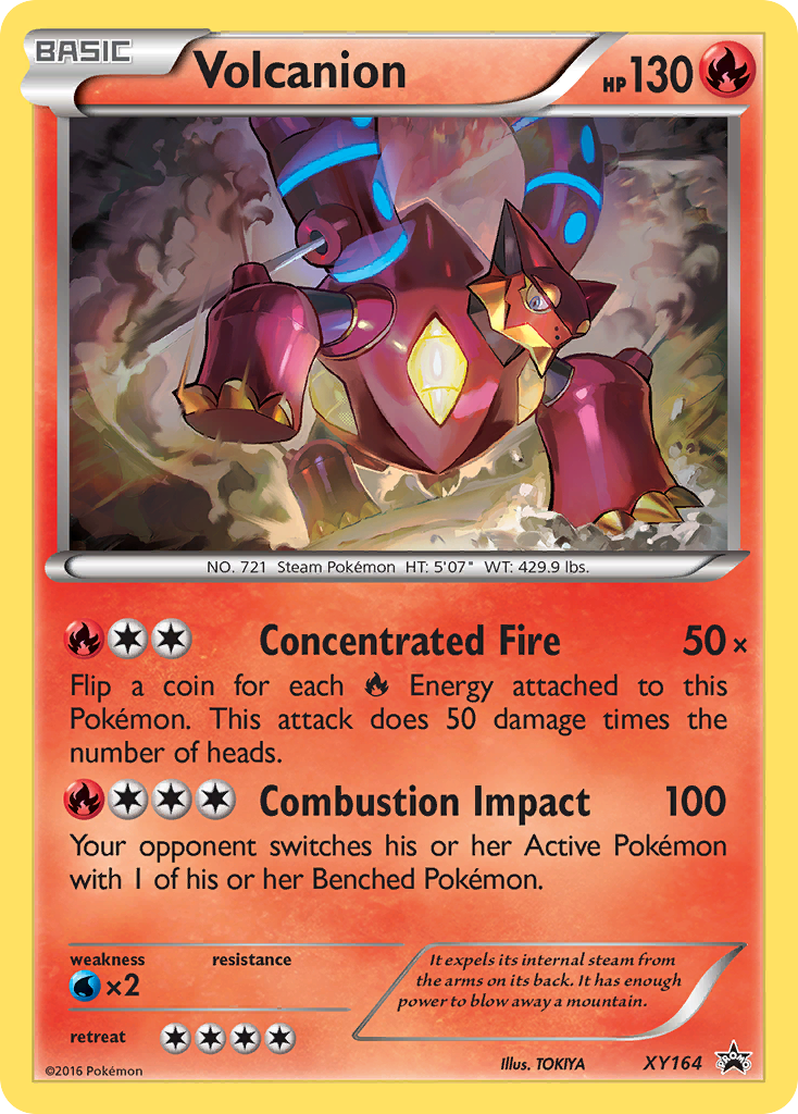Volcanion XY164/211 Promo | XY Black Star Promos | Pokemon Card