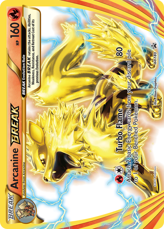 Arcanine BREAK XY180/211 Promo | XY Black Star Promos | Pokemon Card