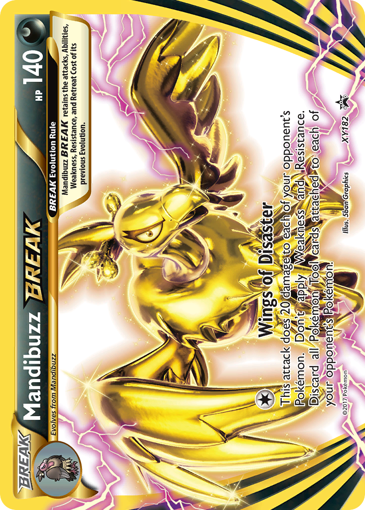 Mandibuzz BREAK XY182/211 Promo | XY Black Star Promos | Pokemon Card