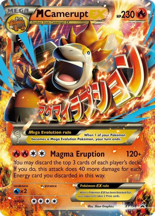M Camerupt-EX XY198/211 Promo | XY Black Star Promos | Pokemon Card