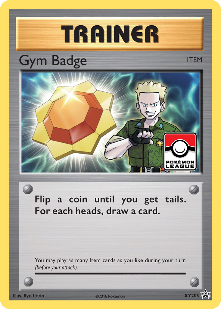 Gym Badge XY205/211 Promo | XY Black Star Promos | Pokemon Card