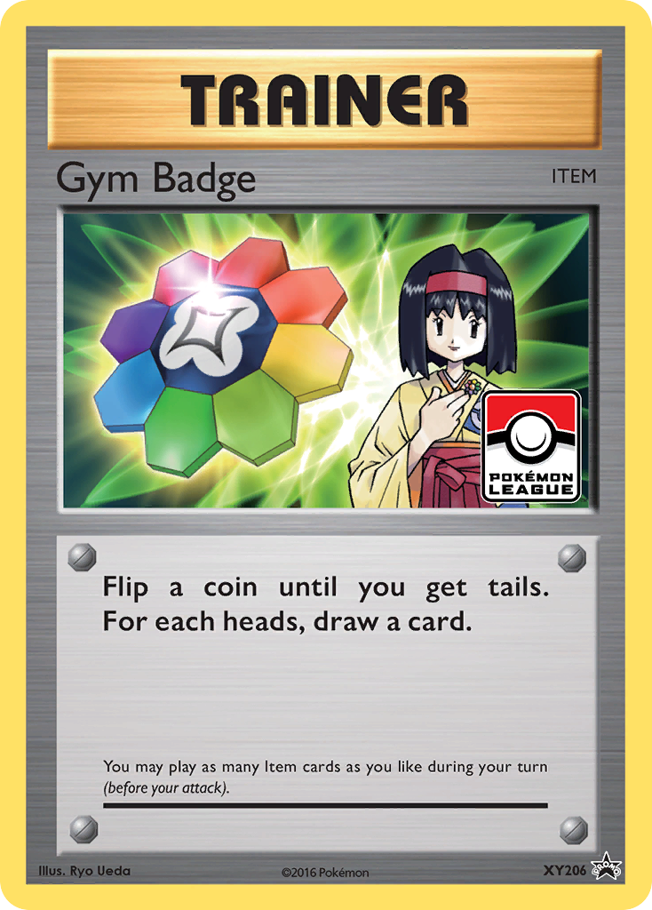 Gym Badge XY206/211 Promo | XY Black Star Promos | Pokemon Card