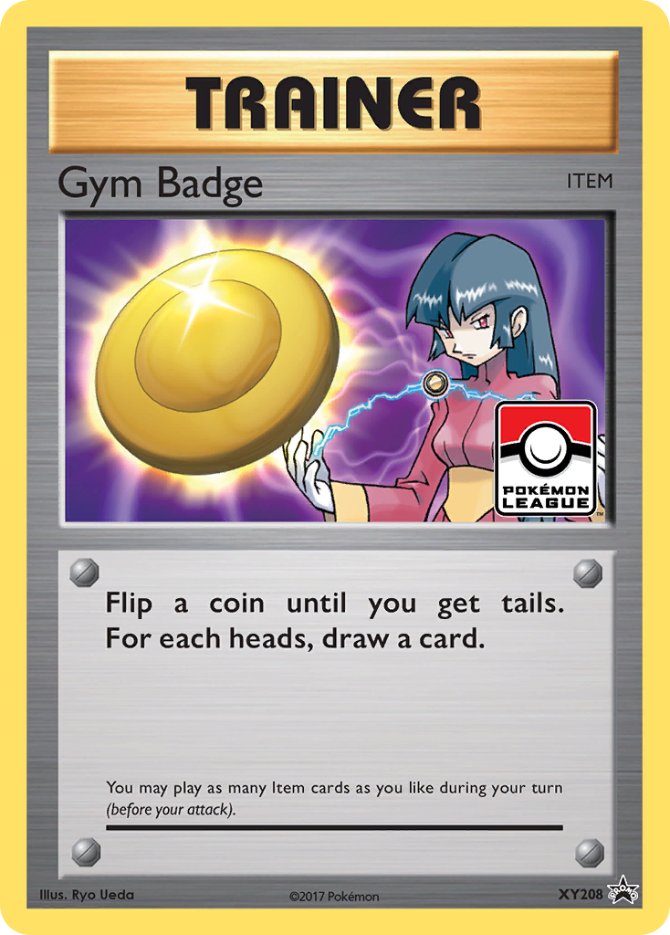 Gym Badge XY208/211 Promo | XY Black Star Promos | Pokemon Card
