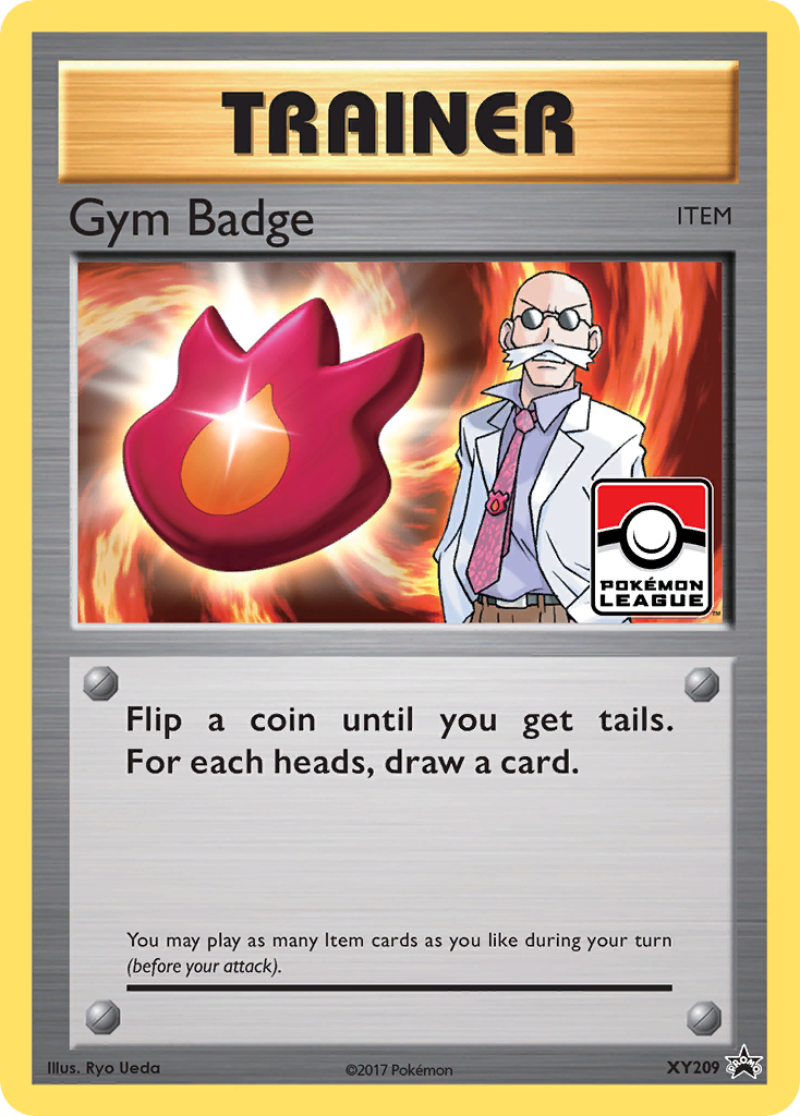 Gym Badge XY209/211 Promo | XY Black Star Promos | Pokemon Card