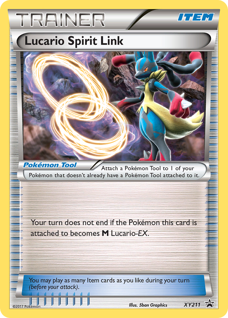 Lucario Spirit Link XY211/211 Promo | XY Black Star Promos | Pokemon Card