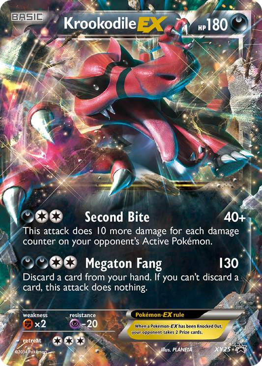 Krookodile-EX XY25/211 Promo | XY Black Star Promos | Pokemon Card