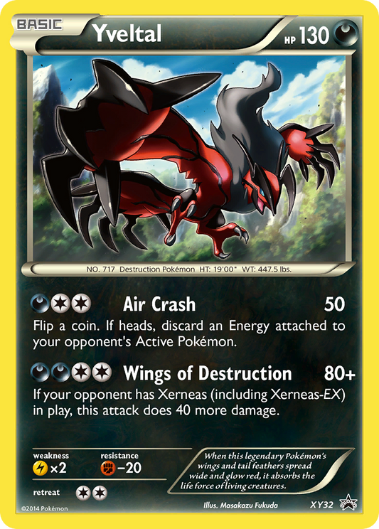 Yveltal XY32/211 Promo | XY Black Star Promos | Pokemon Card