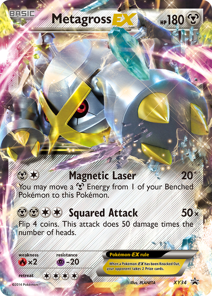 Metagross-EX XY34/211 Promo | XY Black Star Promos | Pokemon Card