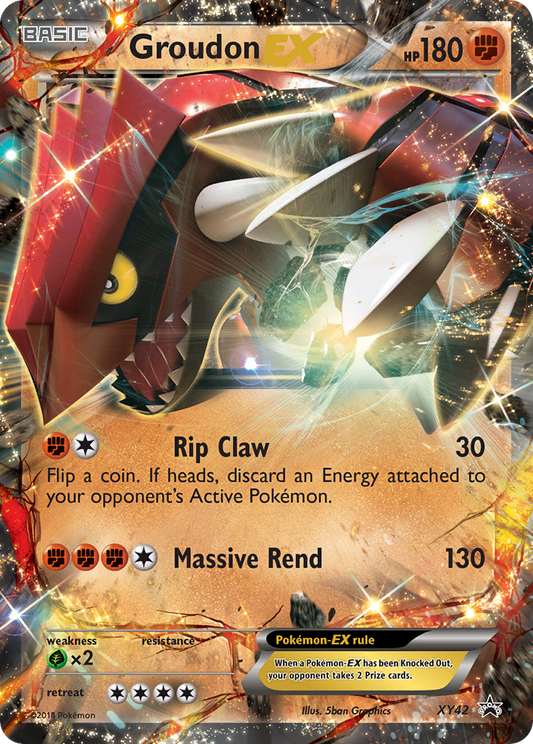 Groudon-EX XY42/211 Promo | XY Black Star Promos | Pokemon Card