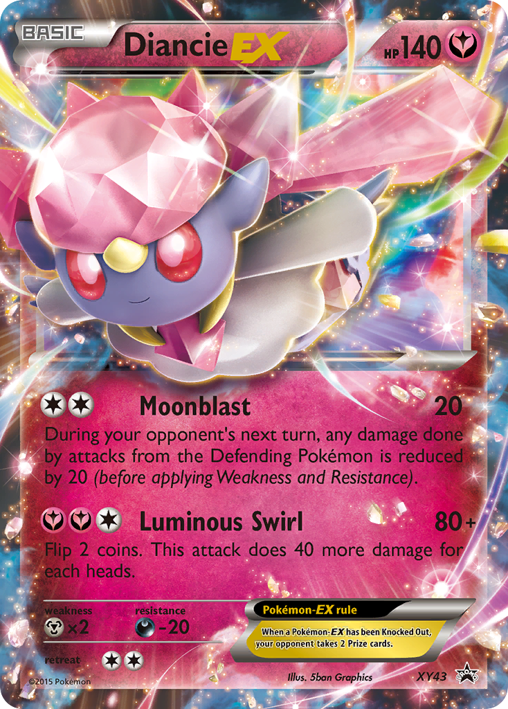 Diancie-EX XY43/211 Promo | XY Black Star Promos | Pokemon Card