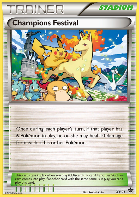 Champions Festival XY91/211 Promo | XY Black Star Promos | Pokemon Card