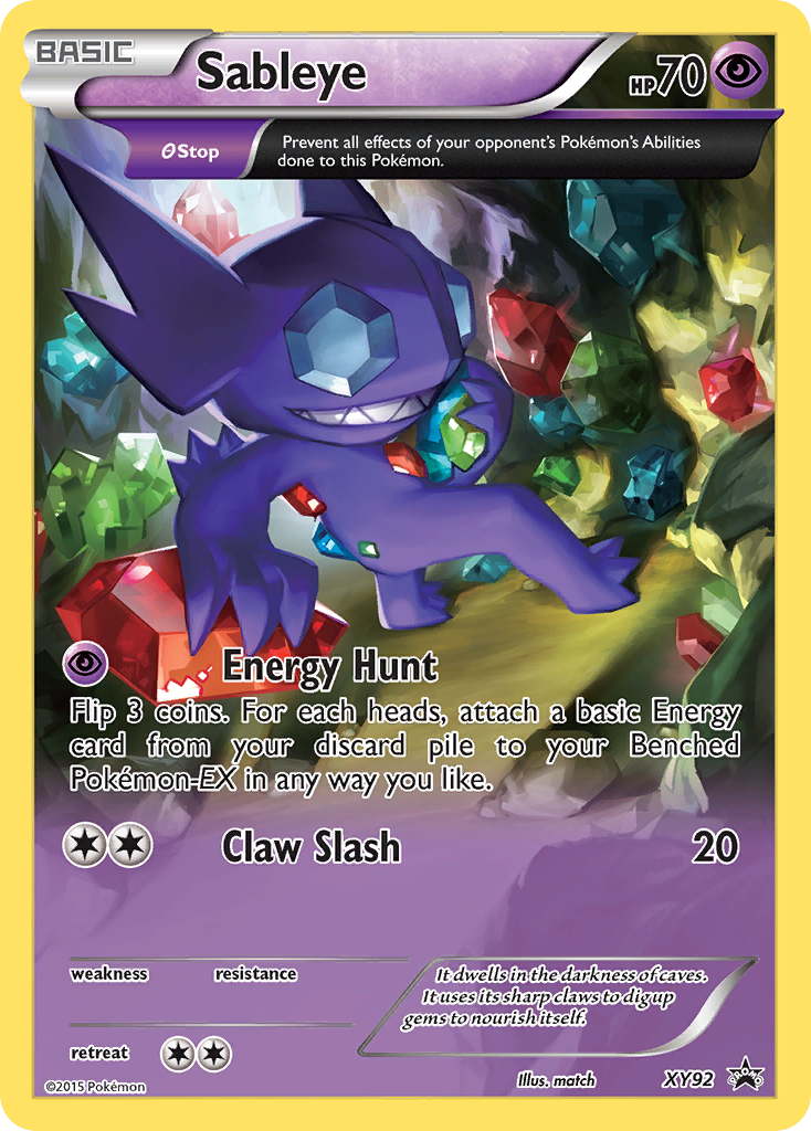 Sableye XY92/211 Promo | XY Black Star Promos | Pokemon Card