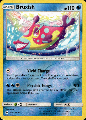 Bruxish 48/149 Reverse Holo | Sun & Moon | Pokemon Card