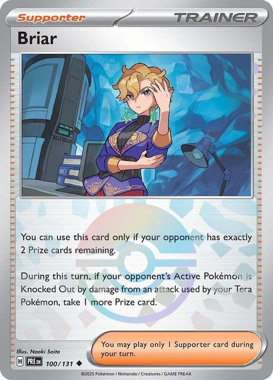 Briar 100/131 Reverse Holo | Prismatic Evolutions | Pokemon Card