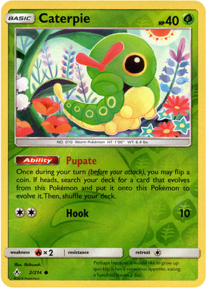 Caterpie 2/214 Reverse Holo | Unbroken Bonds | Pokemon Card