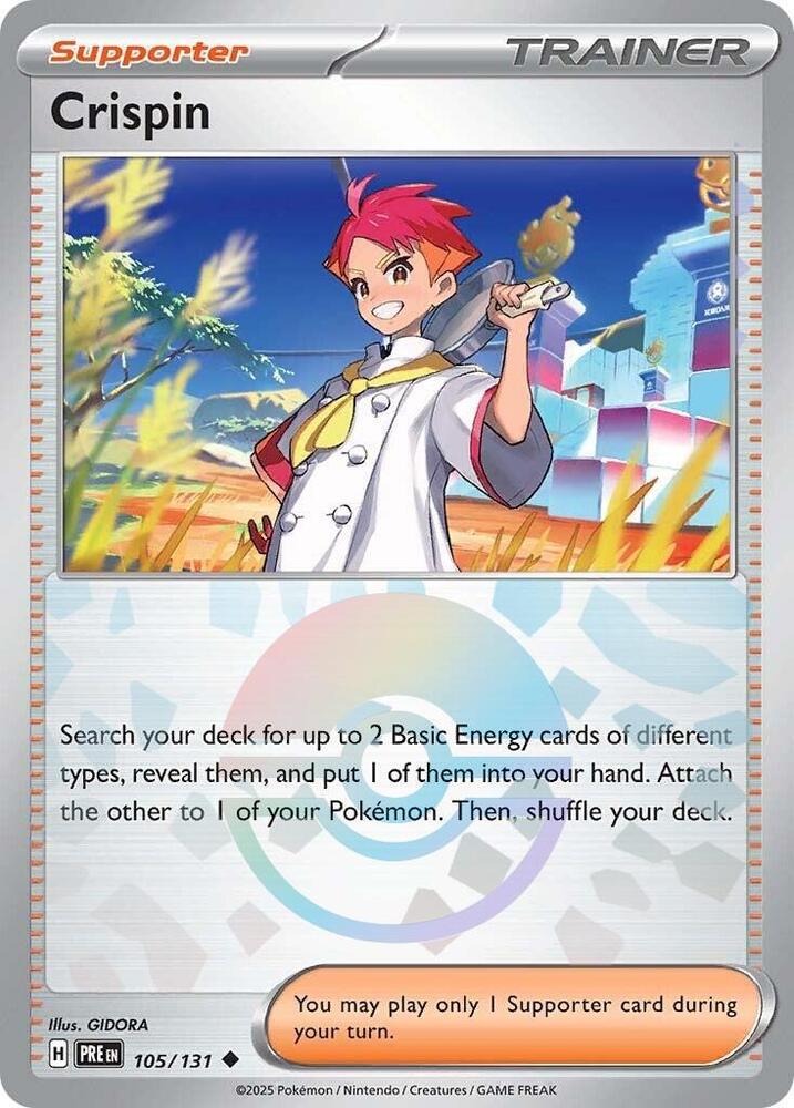 Crispin 105/131 Reverse Holo | Prismatic Evolutions | Pokemon Card