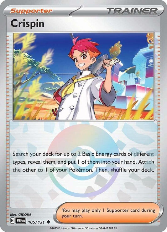 Crispin 105/131 Reverse Holo | Prismatic Evolutions | Pokemon Card