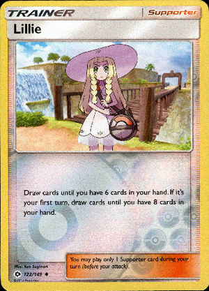 Lillie 122/149 Reverse Holo | Sun & Moon | Pokemon Card