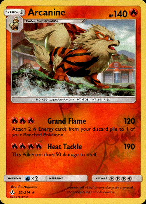 Arcanine 22/214 Reverse Holo | Unbroken Bonds | Pokemon Card
