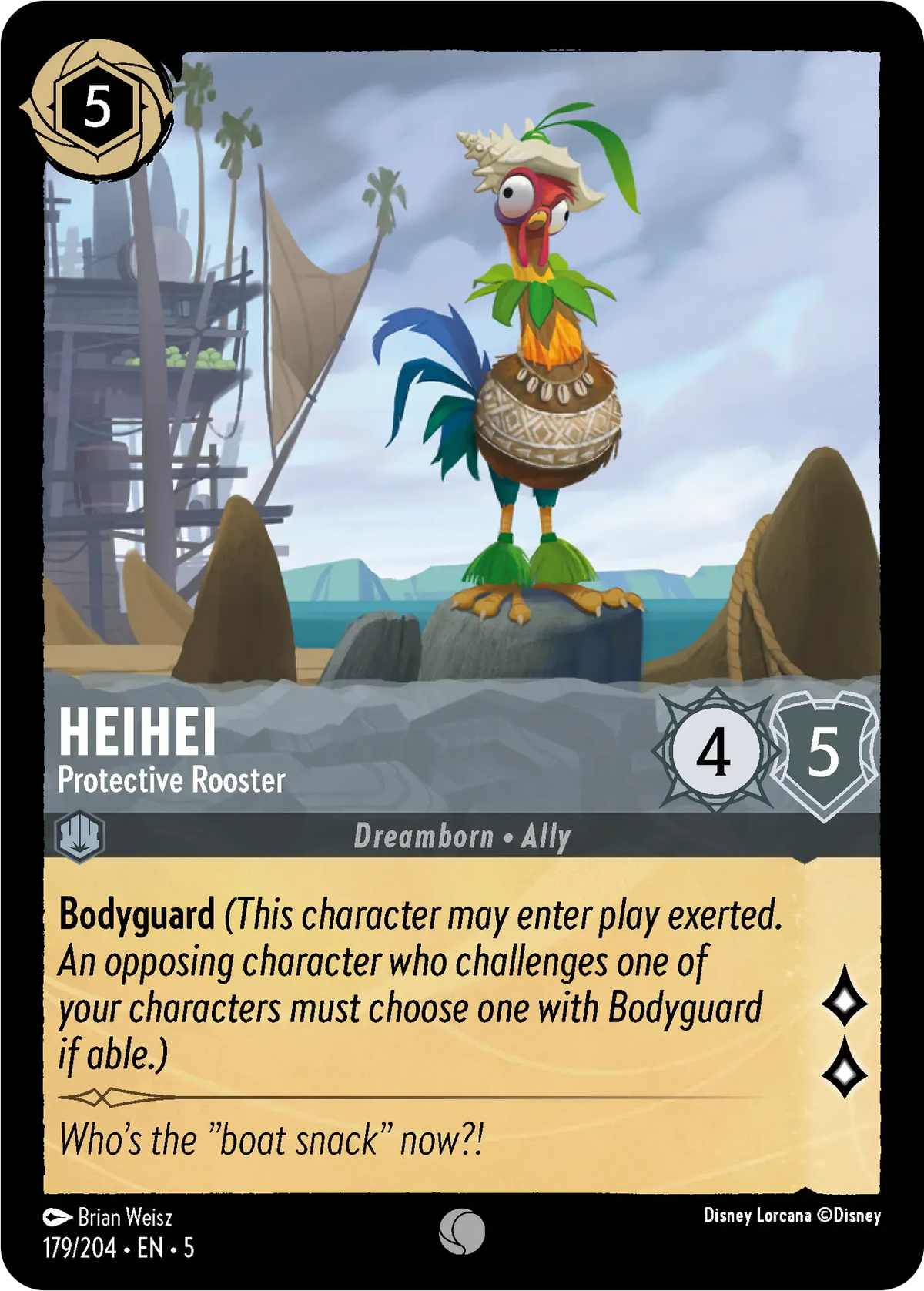 lorcana bodyguard cards Heihei