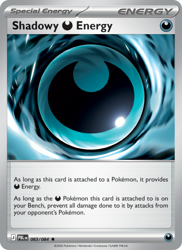 Shadowy Darkness Energy 83/84 Rare Holo | Pitch Black | Pokemon Card