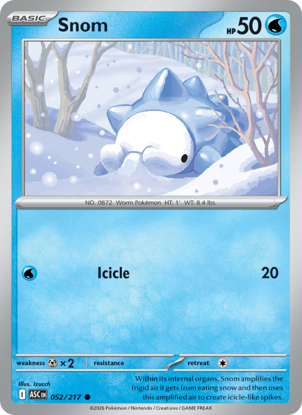 Snom 52/217 Common | Ascended Heroes | Pokemon Card