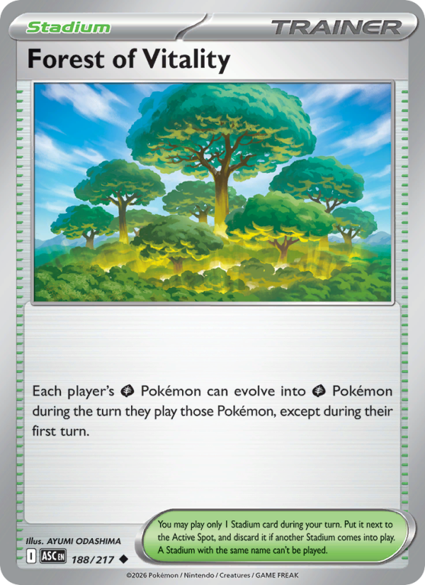 Forest of Vitality 188/217 Uncommon | Ascended Heroes | Pokemon Card