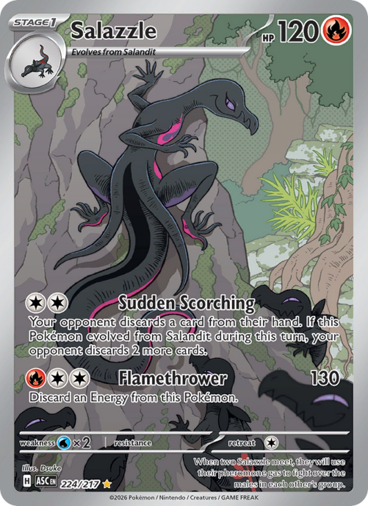Salazzle 224/217 Illustration Rare | Ascended Heroes | Pokemon Card