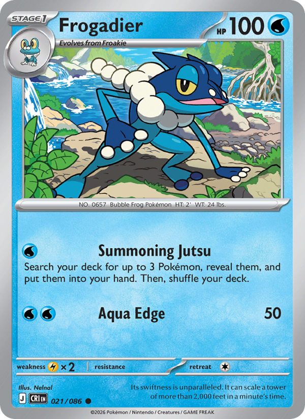 Frogadier 21/86 Common | Chaos Rising | Pokemon Card