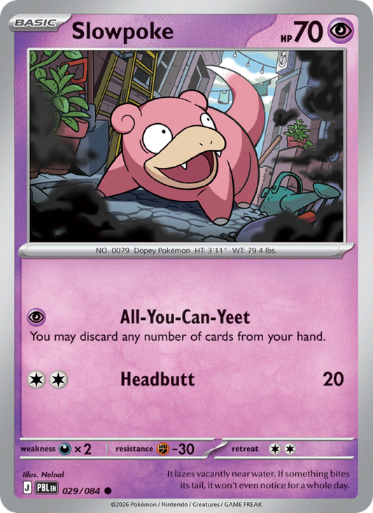 Slowpoke 29/84 Common | Pitch Black | Pokemon Card