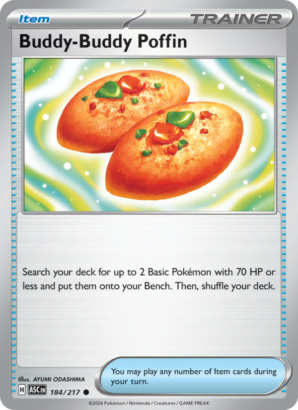 Buddy-Buddy Poffin 184/217 Common | Ascended Heroes | Pokemon Card