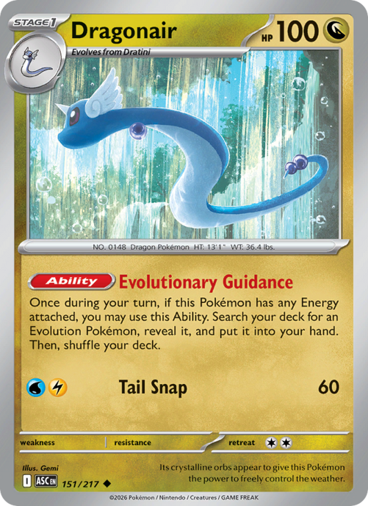 Dragonair 151/217 Uncommon | Ascended Heroes | Pokemon Card