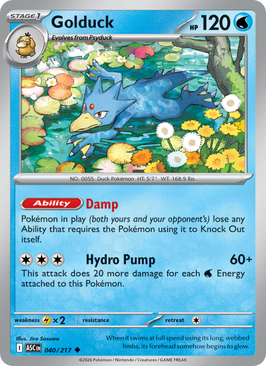 Golduck 40/217 Uncommon | Ascended Heroes | Pokemon Card