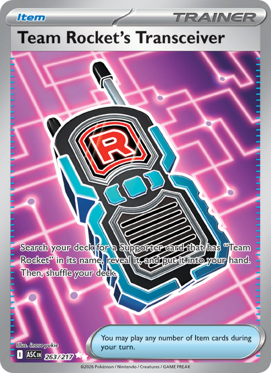 Team Rocket's Transceiver 263/217 Ultra Rare | Ascended Heroes | Pokemon Card