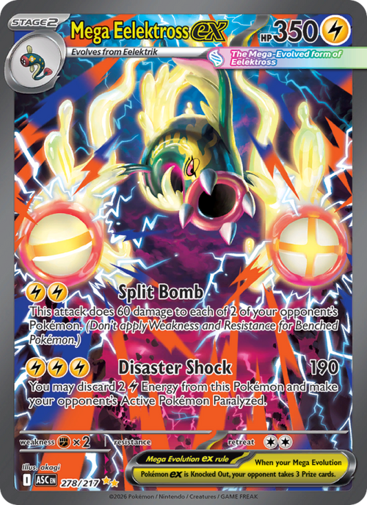 Mega Eelektross ex 278/217 Special Illustration Rare | Ascended Heroes | Pokemon Card