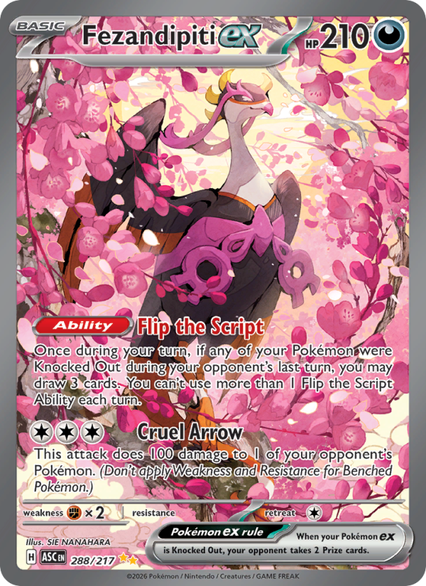 Fezandipiti ex 288/217 Special Illustration Rare | Ascended Heroes | Pokemon Card