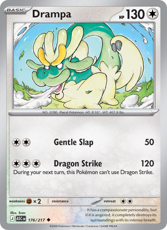 Drampa 176/217 Uncommon | Ascended Heroes | Pokemon Card