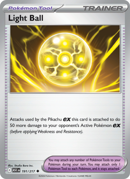 Light Ball 191/217 Uncommon | Ascended Heroes | Pokemon Card