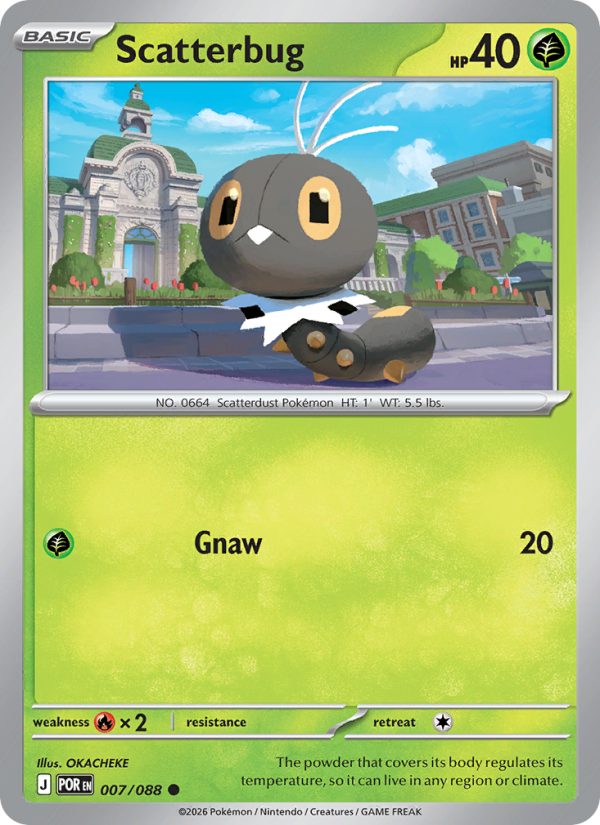 Scatterbug 7/88 Common | Perfect Order | Pokemon Card