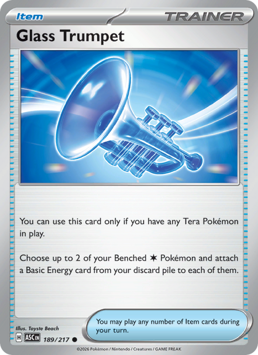 Glass Trumpet 189/217 Common | Ascended Heroes | Pokemon Card