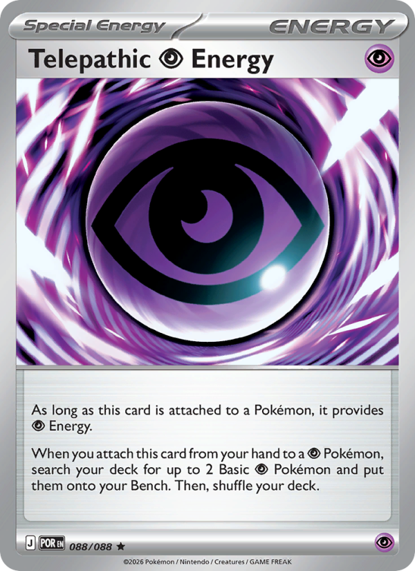 Telepathic Psychic Energy 88/88 Rare Holo | Perfect Order | Pokemon Card