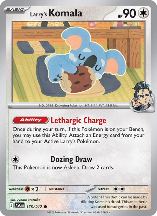 Larry's Komala 175/217 Common | Ascended Heroes | Pokemon Card